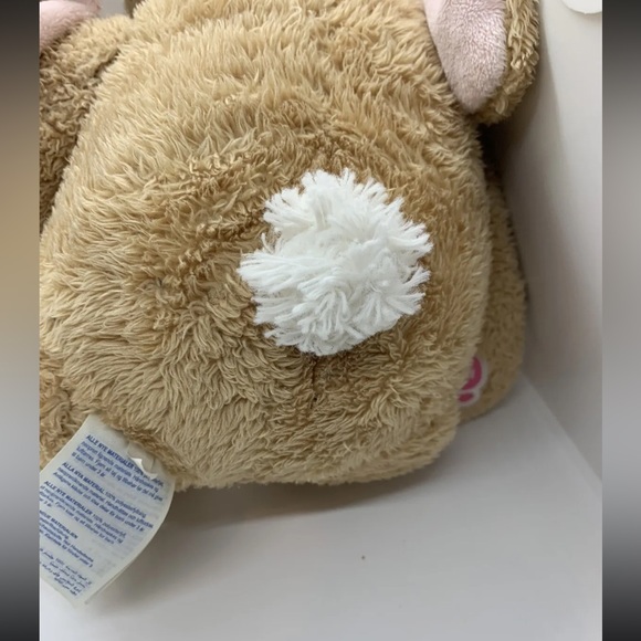 Build a Bear Pawlette Tan Bunny Bunny Rabbit with Floppy Pink Ears White Tail - Picture 13 of 14